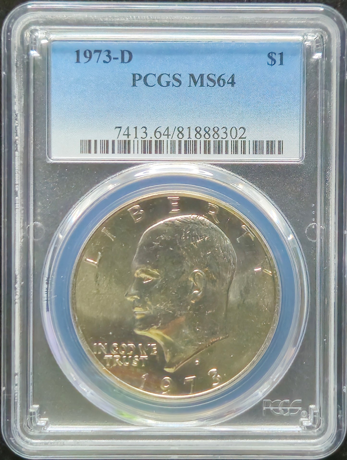 1973-D Eisenhower Dollar PCGS MS63
