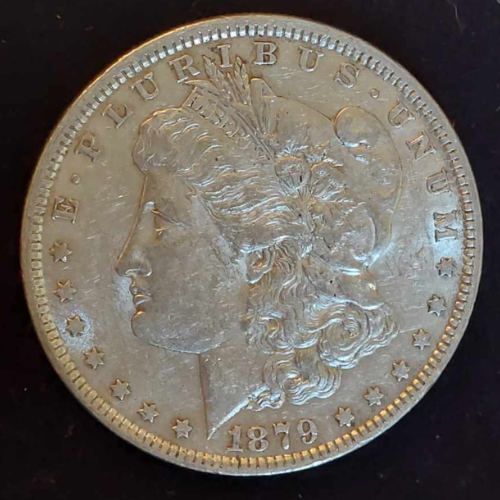 1879 Morgan Silver Dollar Ungraded Extra Fine
