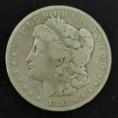1892-S Morgan Silver Dollar Ungraded Very Good