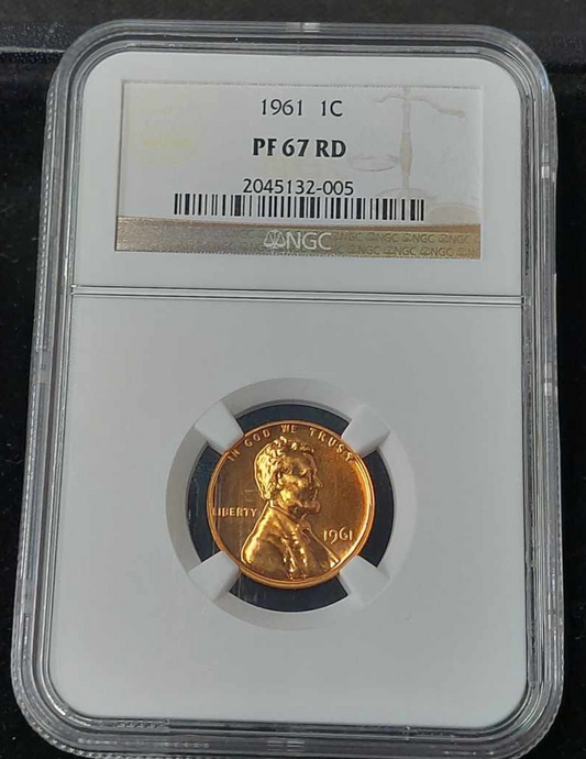 1961-P Lincoln Memorial Cent NGC PF67RD