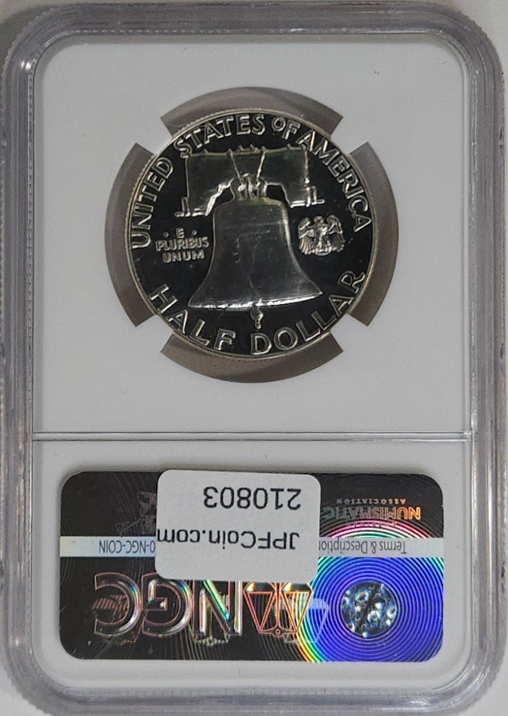 1957-P Franklin Half Dollar NGC PF68 Proof High Grade Proof Coin