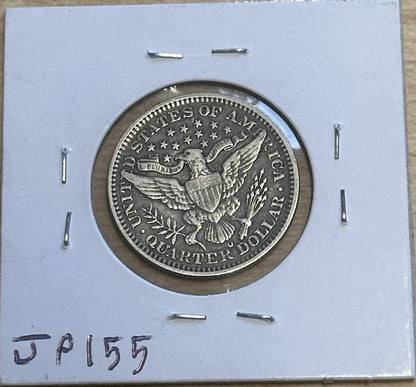 1908 O Barber Quarter Dollar - Very Fine - JP155
