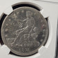 1874 S Chopmarked Trade Dollar - NGC AU Details ( 40471 )