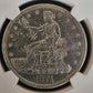 1874 S Chopmarked Trade Dollar - NGC AU Details ( 40471 )