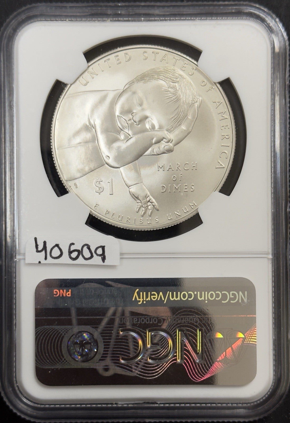 2015 P March Of Dimes Commemorative Dollar - NGC MS70 ( 40609 )