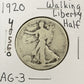 1920 Walking Liberty Half Dollar - About Good ( 40560 )