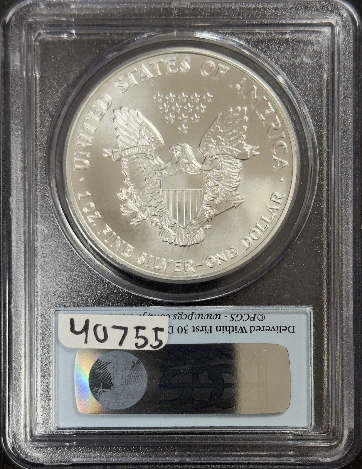 1991 Silver Eagle - PCGS MS69 ( 40755 )