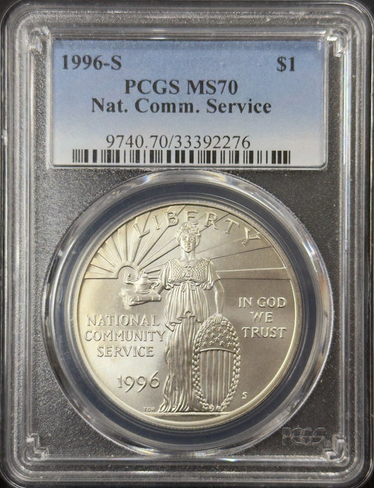 1996 S National Community Service - PCGS MS70 ( 40555 )