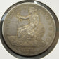 1878 S Chopmarked Trade Dollar - Almost Uncirculated ( 40506 )