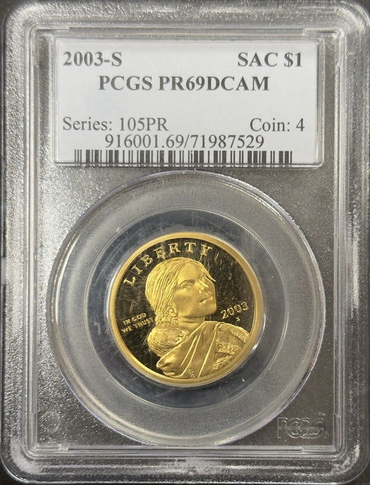 2003 S Sacagawea Dollar - PCGS PR69 ( 40696 )
