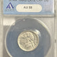 2001 D Jefferson Nickel ERROR Struck Through Late Cap Die ANACS AU58 - JP67