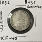 1832 Bust Quarter - Extra Fine ( 40477 )
