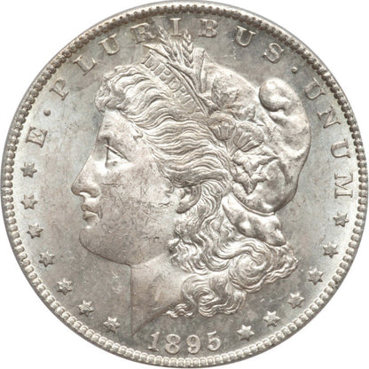 1895 S Morgan Silver Dollar PCGS MS63 CAC 