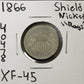 1866 Shield Nickel with Rays - Extra Fine ( 40478 )