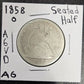 1858-O Seated Liberty Half Dollar Almost Good (A6VD)