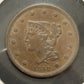 1840 Braided Hair Large Cent Small Date - Almost Uncirculated *Crackout* (40481)