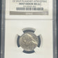 1974 D Jefferson Nickel Obverse Half Of Split Planchet After Strike NGC MS61 