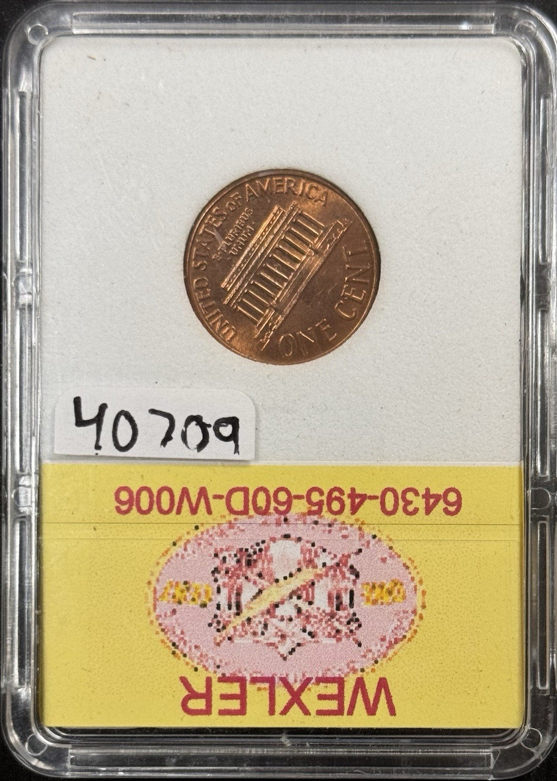 1960-D/D Lincoln Cent Error RPM-023 Wexler WRPM-06
