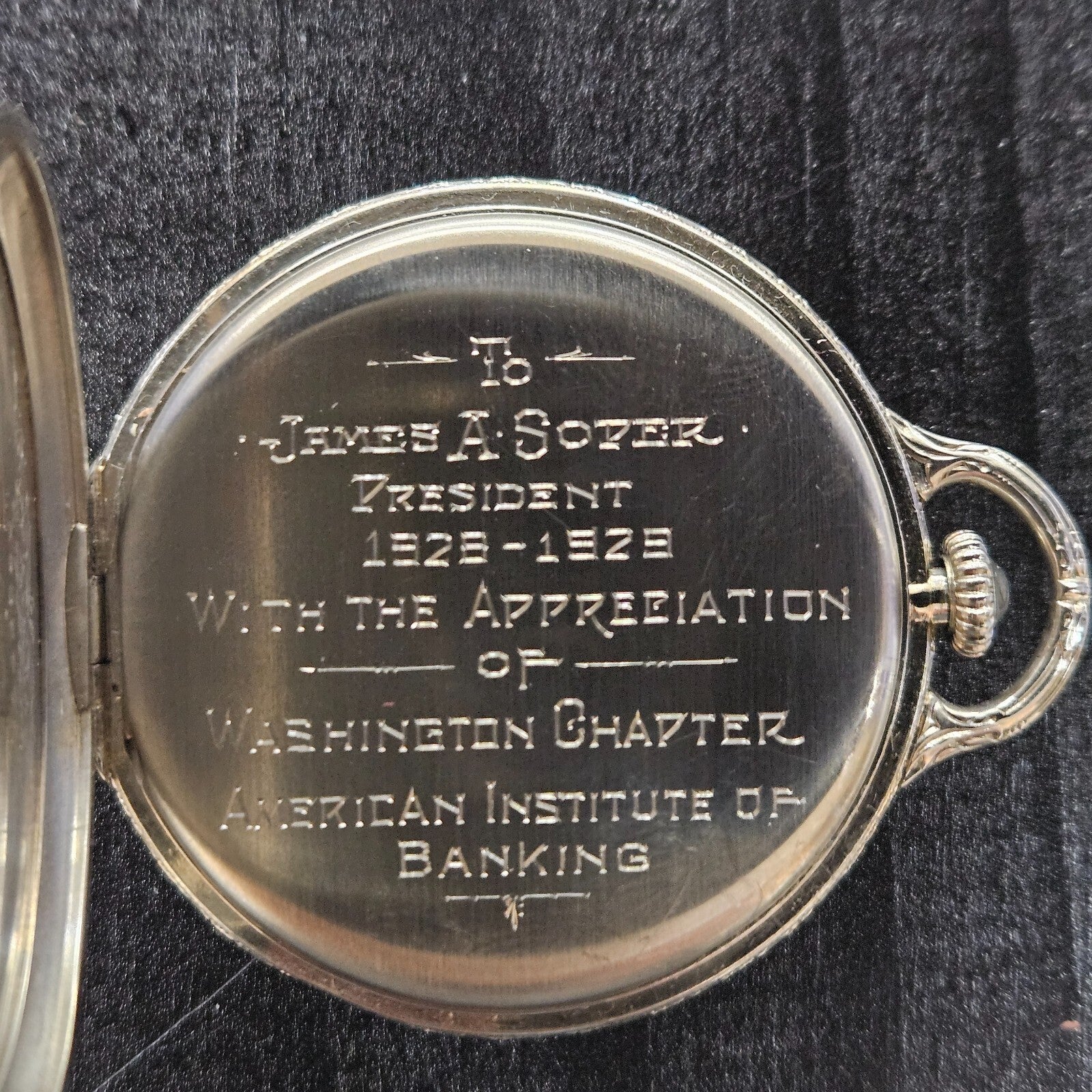 Vintage Hamilton 918 Model 2 Pocket Watch Solid 14k White Gold 19 Jewel 12s