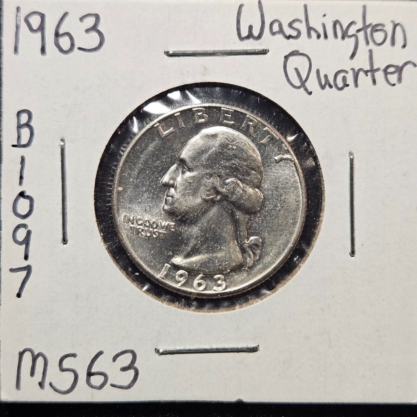 1963-P Washington Quarter Ungraded Mint State B1097