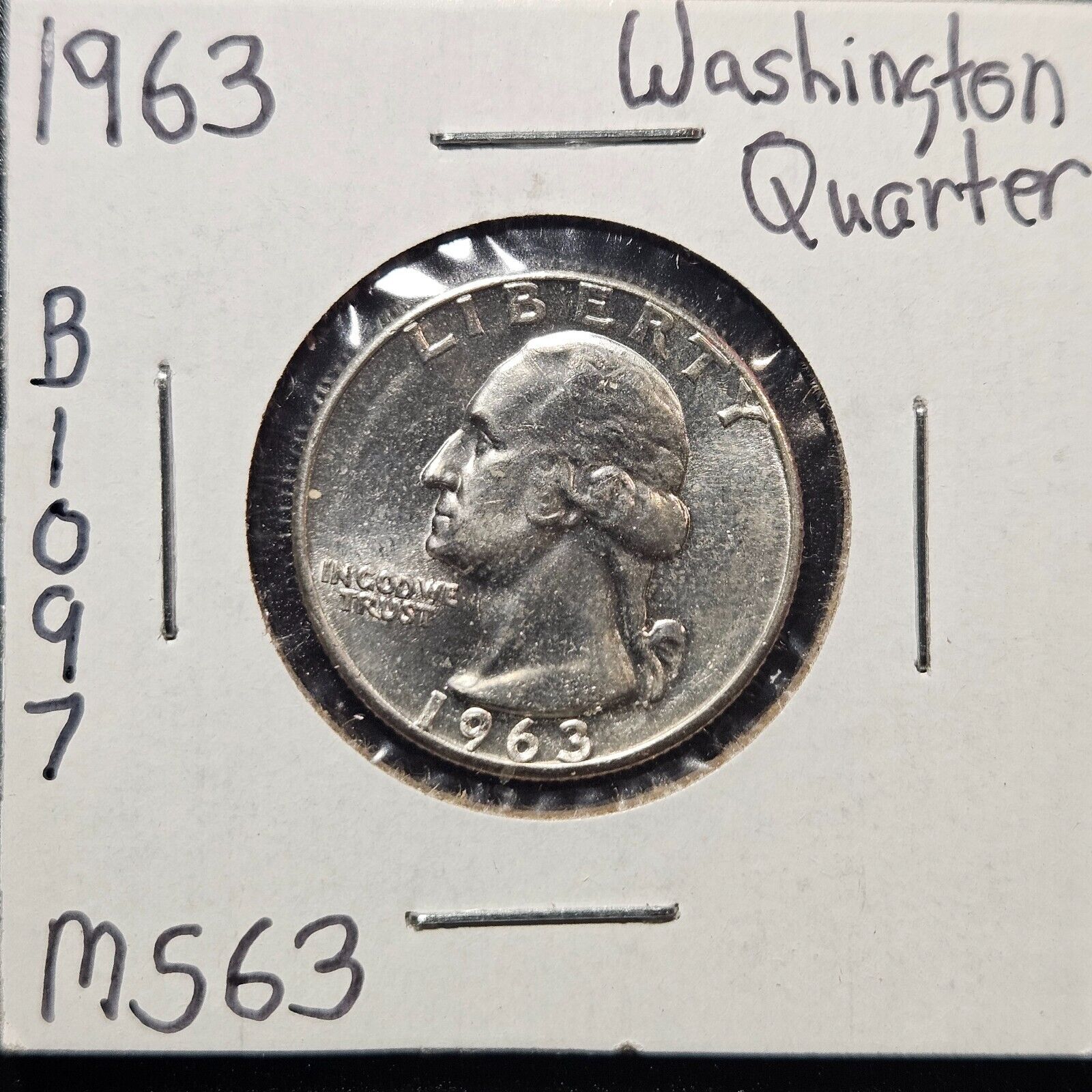 1963-P Washington Quarter Ungraded Mint State B1097