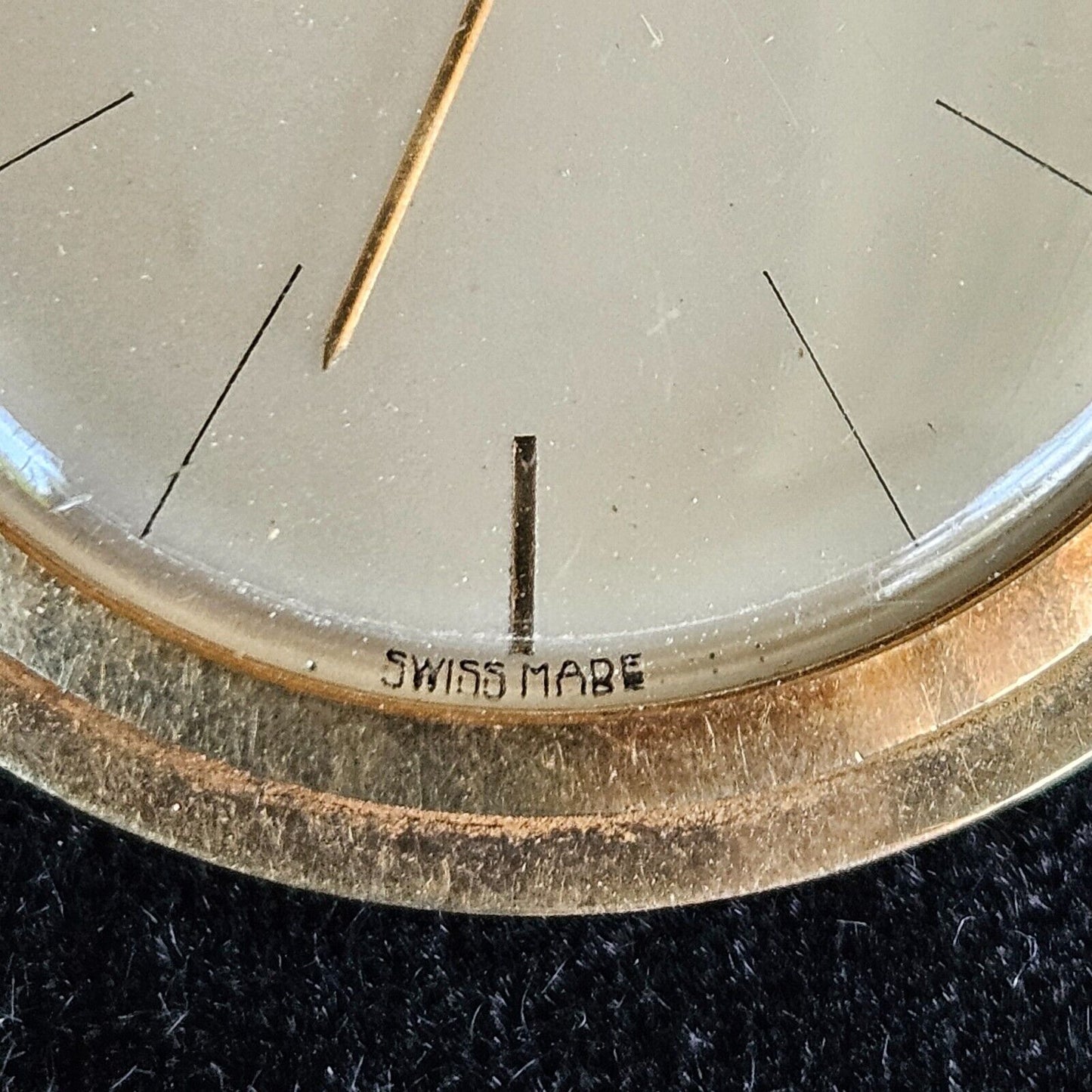 Vintage Gallet Pocket Watch 14k Solid Gold 32MM Dial Gold Hands 28.6 Grams