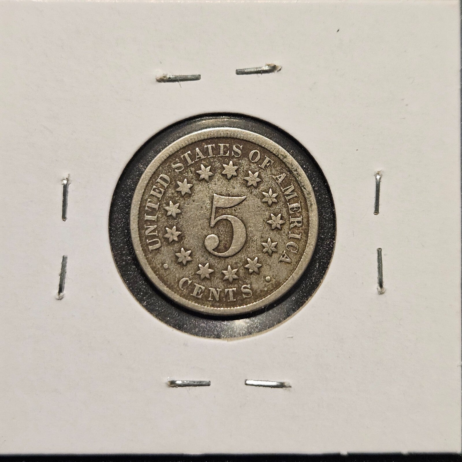 1868-P Shield Nickel Ungraded Very Fine B1309