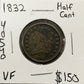 1832 Classic Head Half Cent - Very Fine ( 40540 )