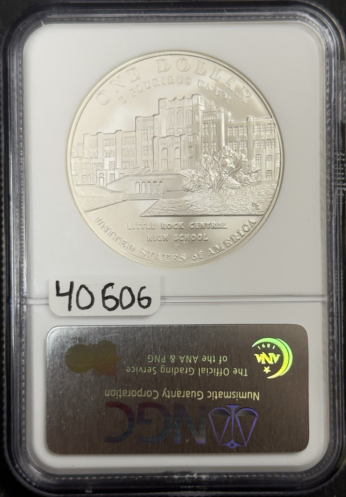 2007 P Little Rock School Desegregation - NGC MS70 ( 40606 )