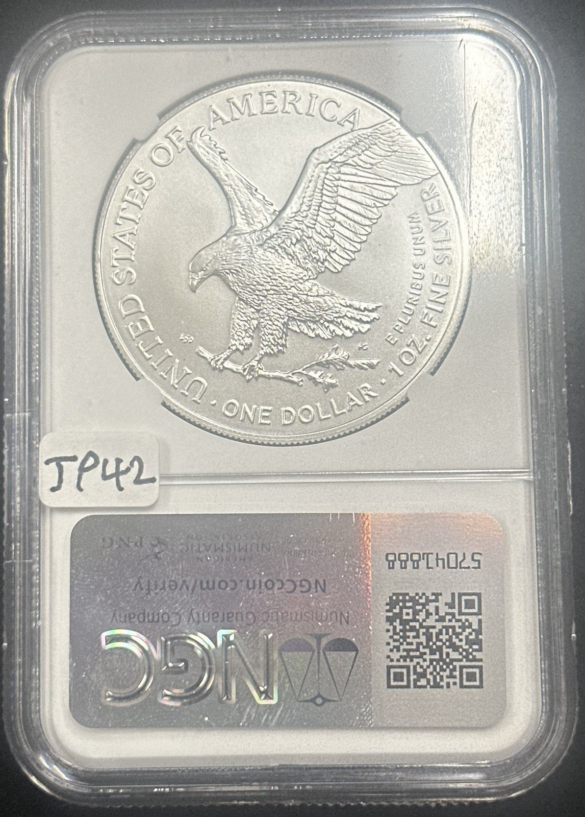 2024 Silver Eagle NGC MS70 - JP42