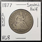 1877 Seated Liberty Half Dollar Very Good (A6VA)
