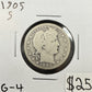 1905 S Barber Quarter - Good ( 300844 )