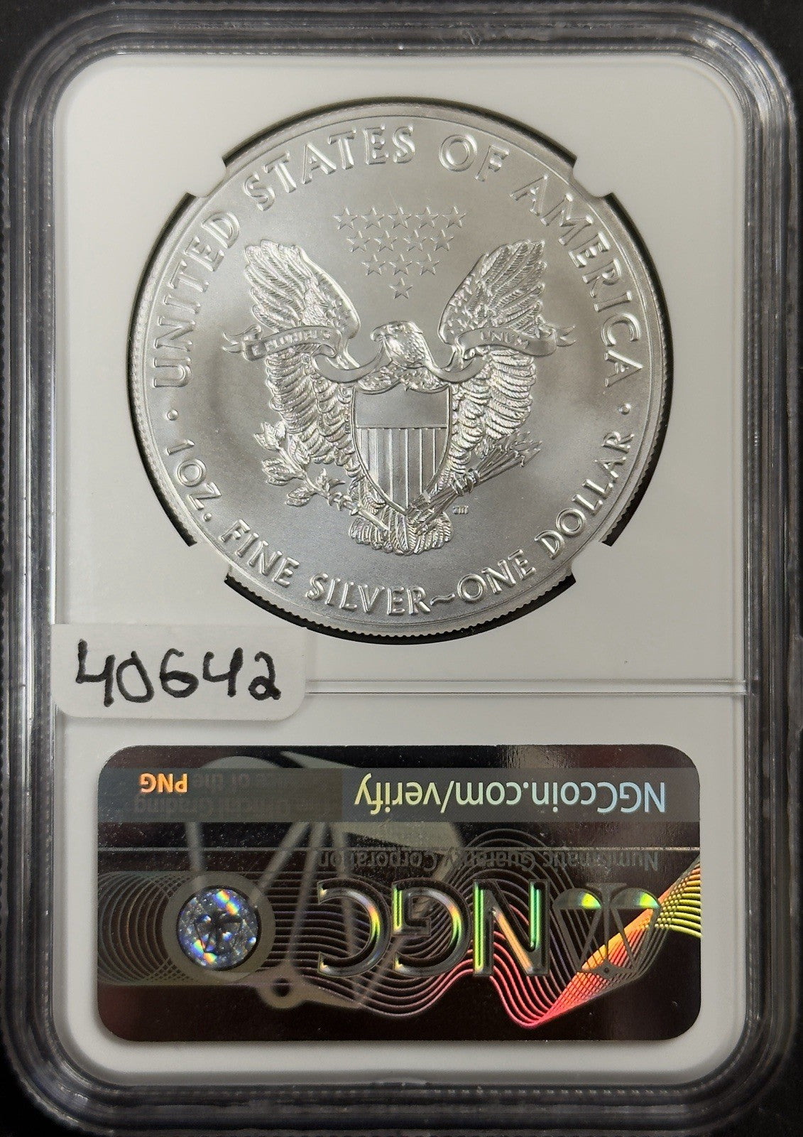 2018 Silver Eagle - NGC MS70 ( 40642 )