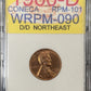1960-D/D Lincoln Cent Error RPM-101 Wexler WRPM-090 ( 40711 )