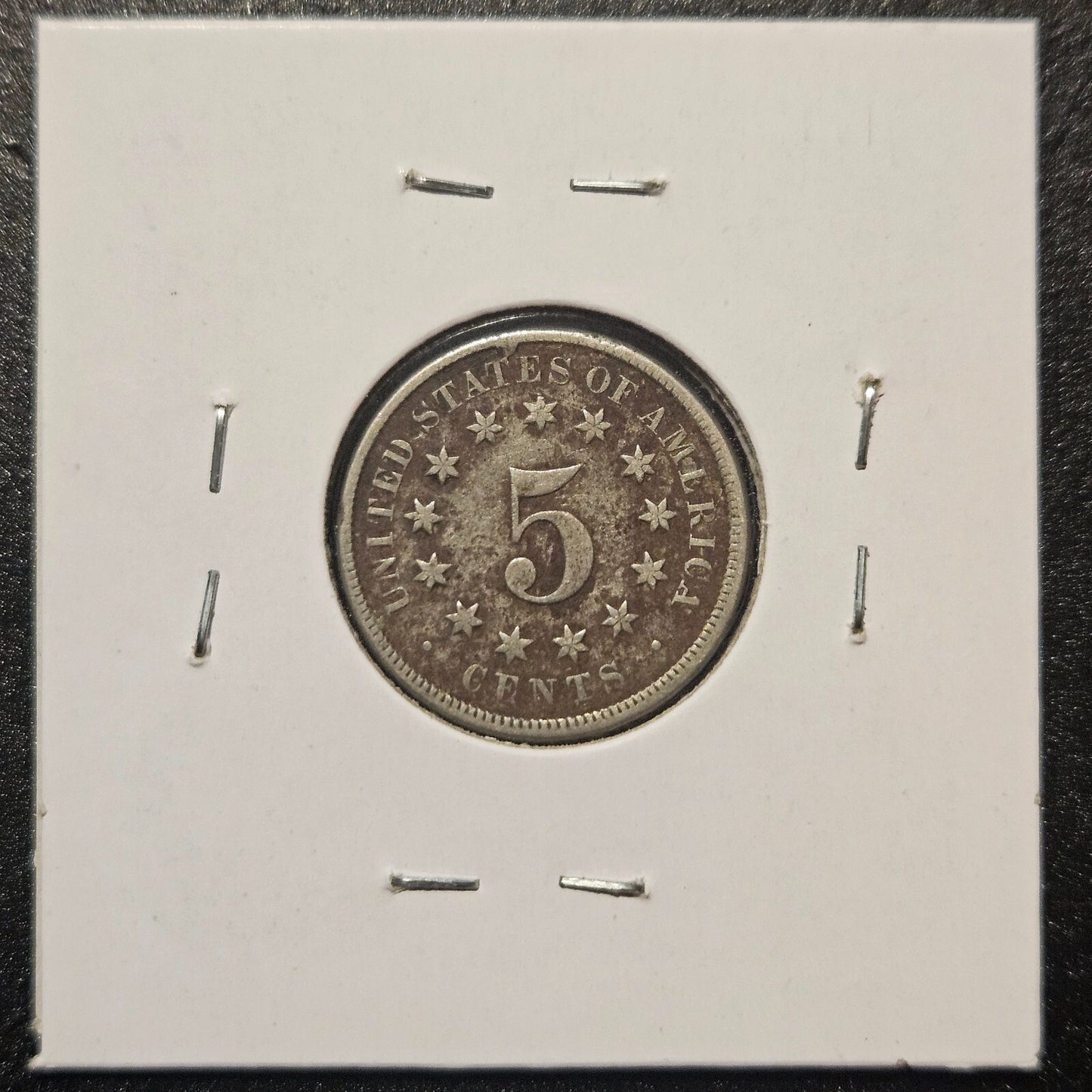 1860-P Shield Nickel Ungraded Fine B1326