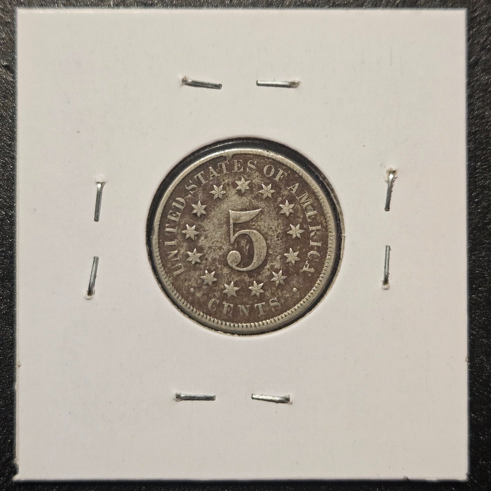 1860-P Shield Nickel Ungraded Fine B1326
