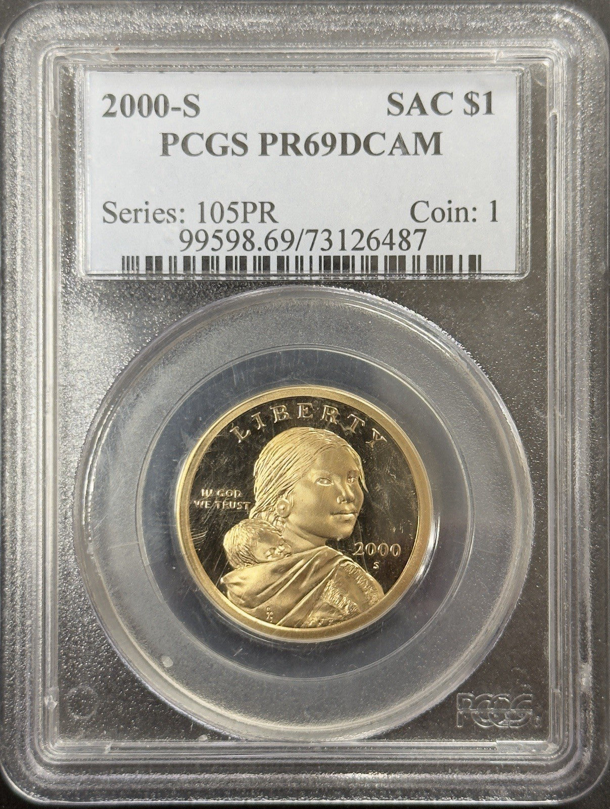 2000 S Sacagawea Dollar - PCGS PR69 ( 40699 )