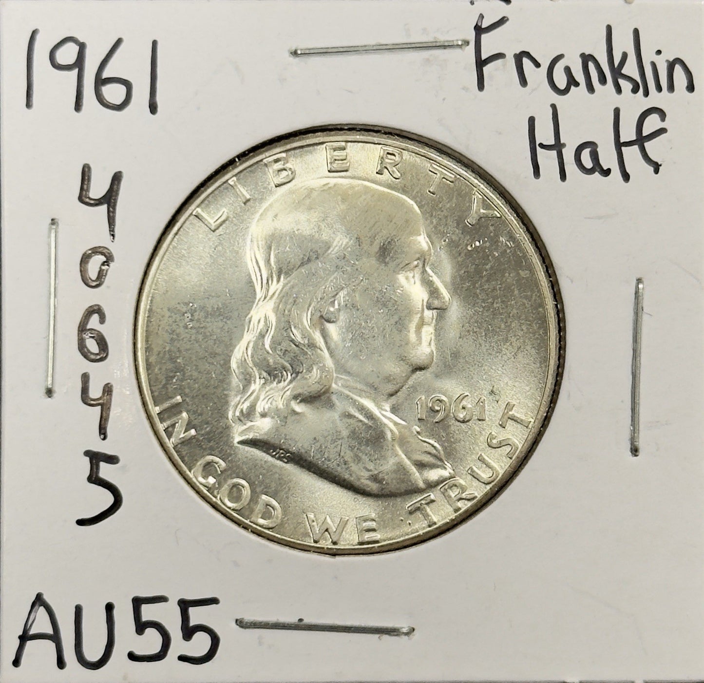 1961 Franklin Half Dollar - Almost Uncirculated ( 40645 )