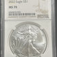 2022 Silver Eagle NGC MS70 - JP45