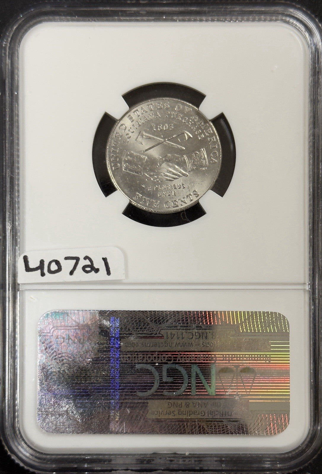 2004 P Jefferson Nickel Peace Medal - NGC MS63 DDO FS-101 ( 40721 )