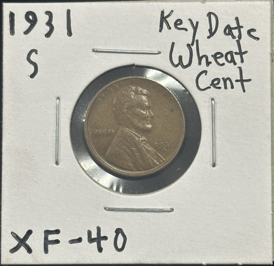 1931 S Wheat Cent Extra Fine - JP24