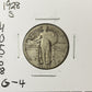 1928 S Standing Liberty Quarter - Good ( 40568 )