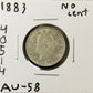 1883 V Nickel No Cents - Almost Uncirculated ( 40514 )