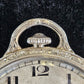 Vintage Hamilton 918 Model 2 Pocket Watch Solid 14k White Gold 19 Jewel 12s