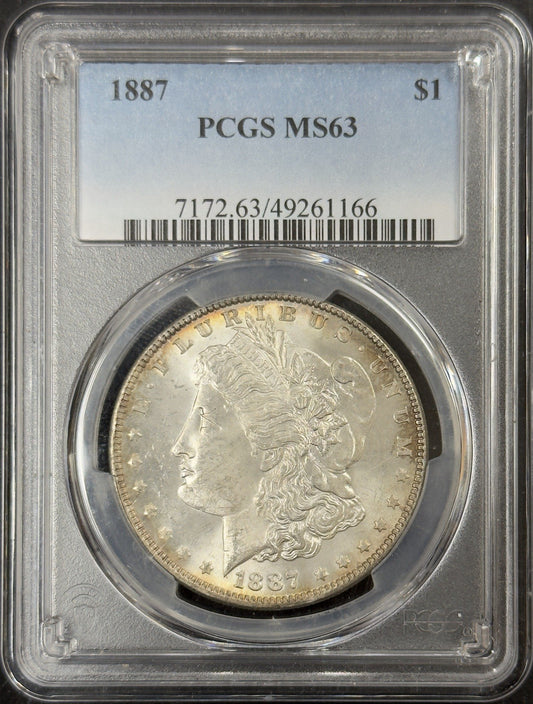 1887 Morgan Dollar - PCGS MS63 ( 40771 )