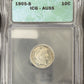 1905 S Barber Dime - ICG AU55 ( 40809 )