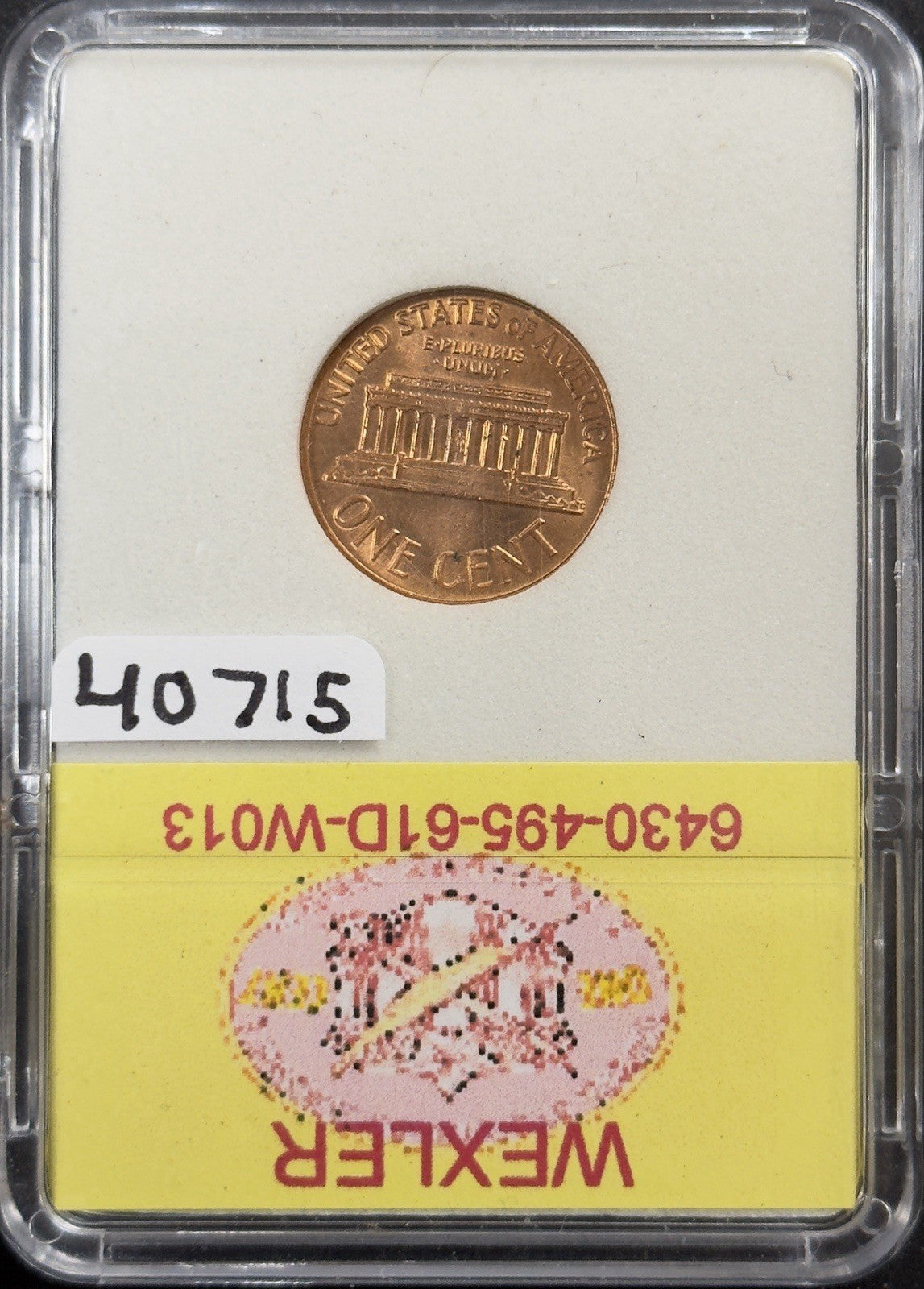 1961-D/D Lincoln Cent Error RPM-013 Wexler WRPM-013 ( 40715 )