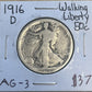 1916 D Walking Liberty Half Dollar - Good JP153