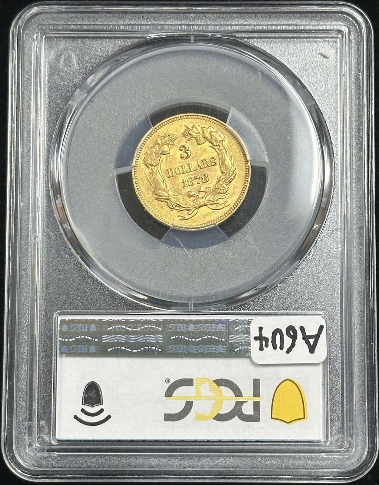1878 $3 Gold Princess  PCGS AU55 A6U4