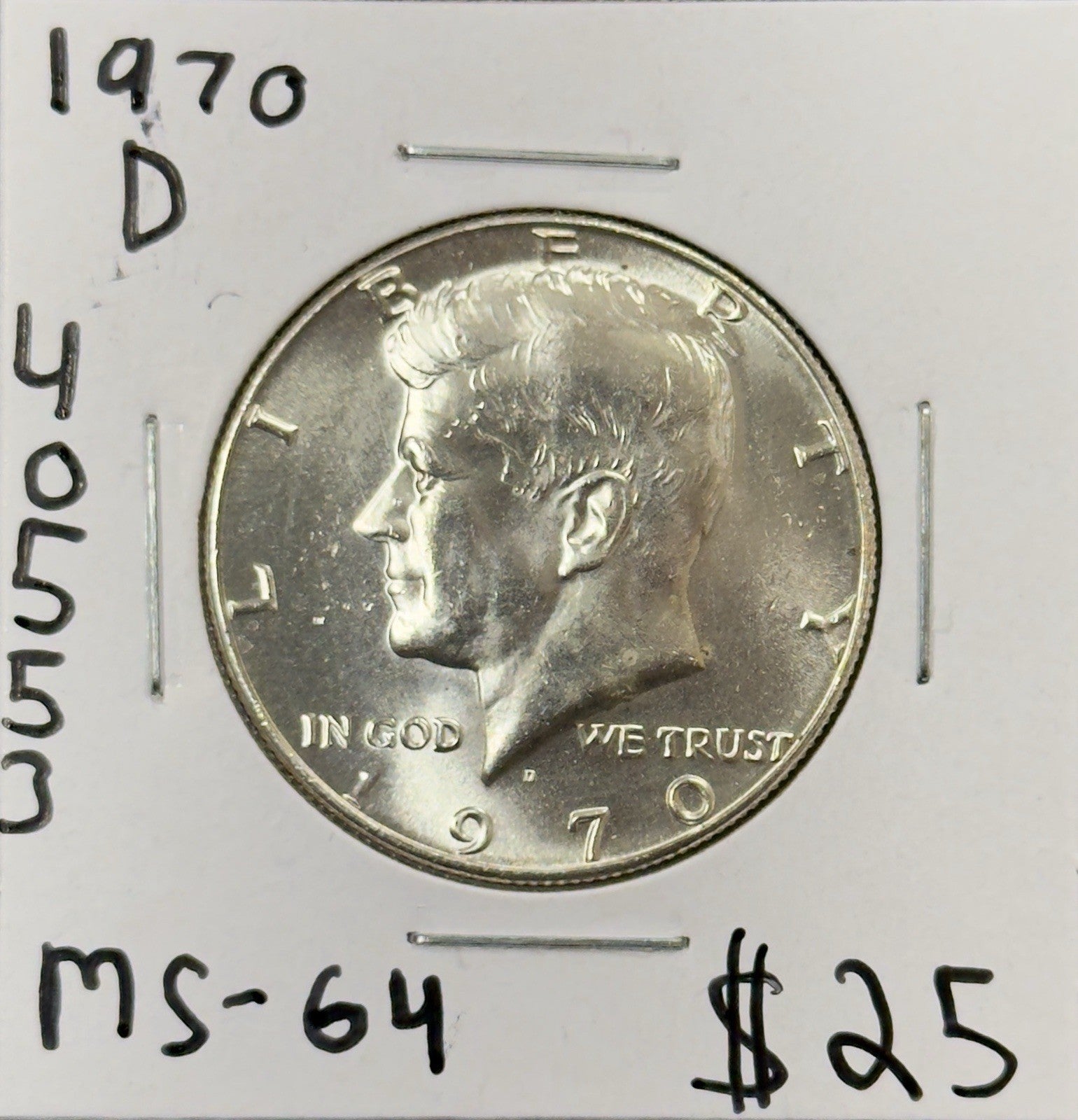 1970 D Kennedy Half Dollar - Mint State ( 40553 )